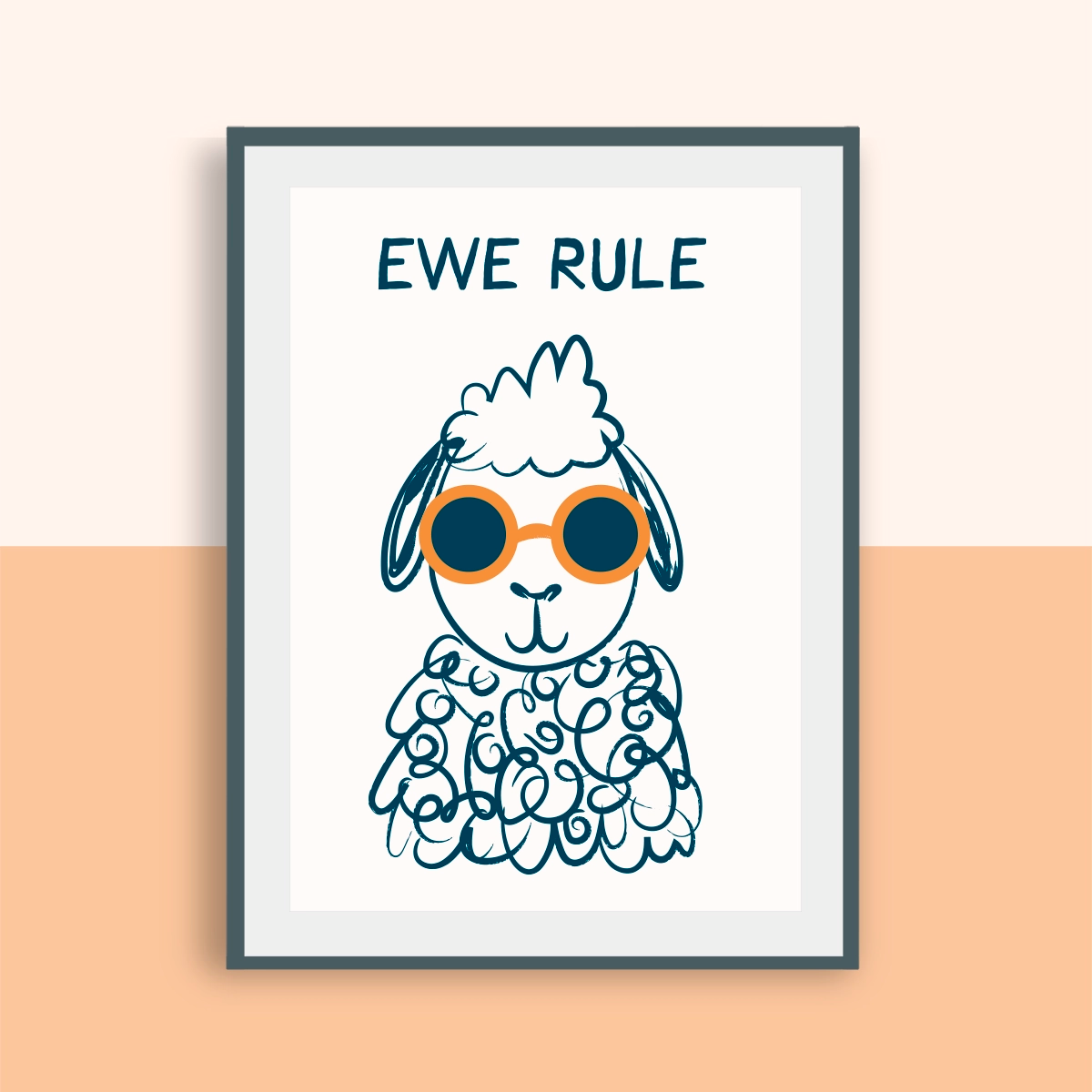 Cute & Knows it Dog Monochrome Animal Print