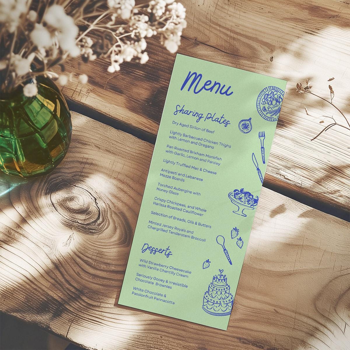 Wedding Food and Drinks Menus, Cocktail Wine List, Retro Wedding, Canva Template Digital Download