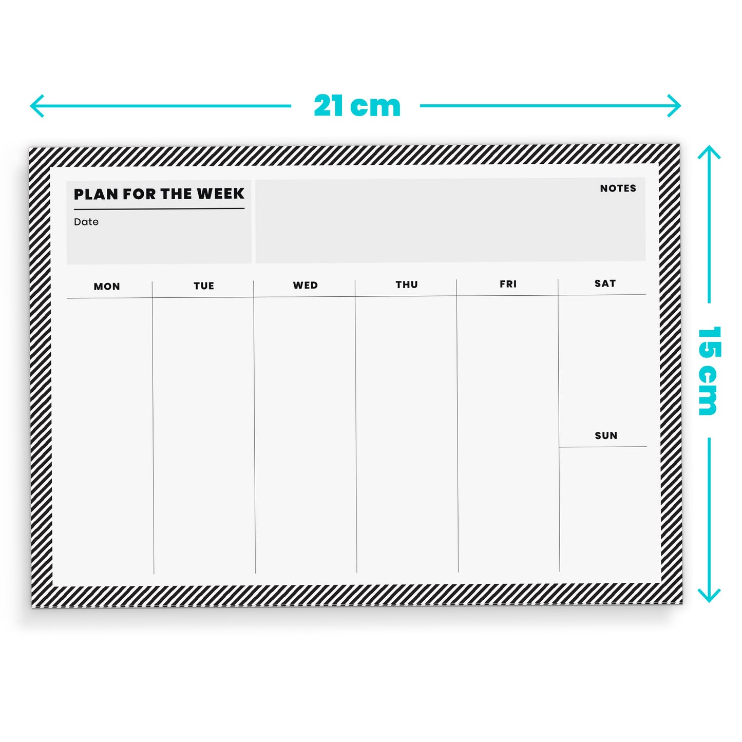 A5 Weekly Pink & Orange Spots Planner | 50 Tear Off Pages