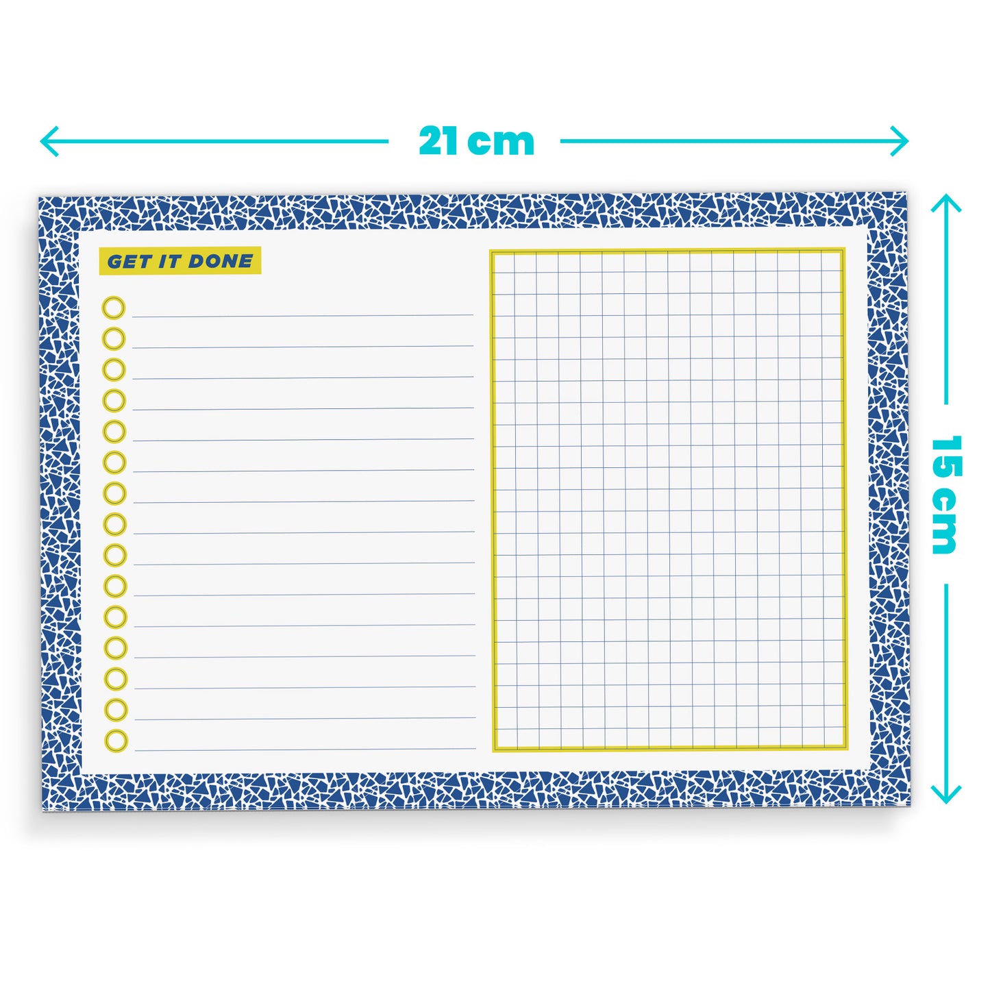 A5 Weekly Pink & Orange Spots Planner | 50 Tear Off Pages