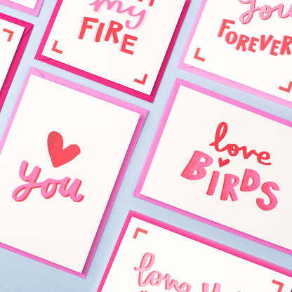 Love You Valentines Card