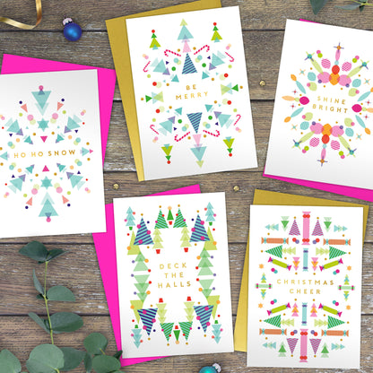 Shine Bright! Geomerry Christmas Card