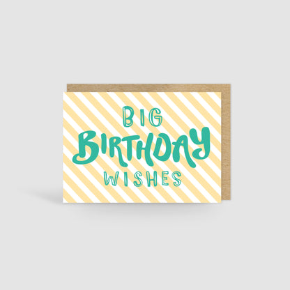 Big Birthday Wishes Card