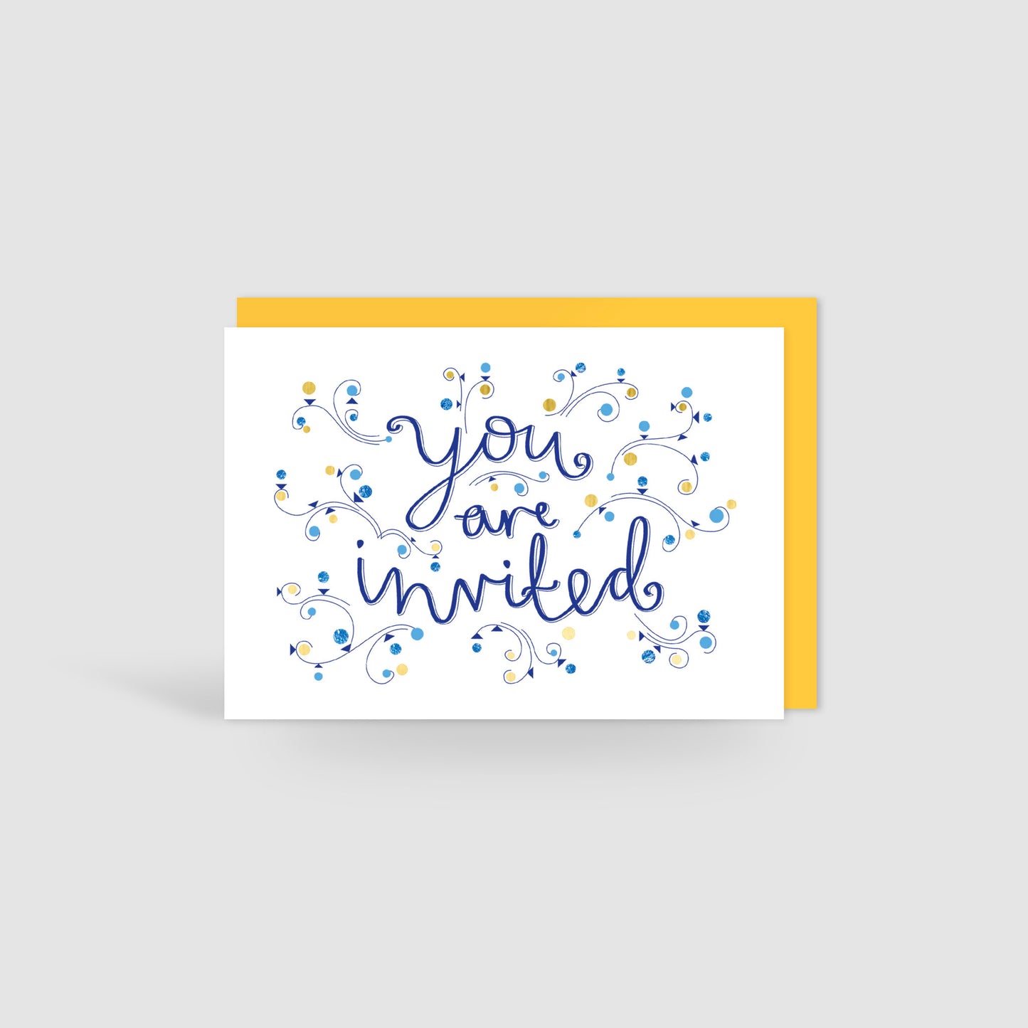 Gold Foil Invitation Card