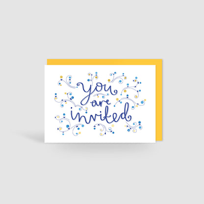 Gold Foil Invitation Card