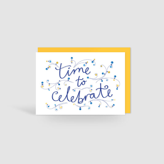 Gold Foil Celebration Invitation Card