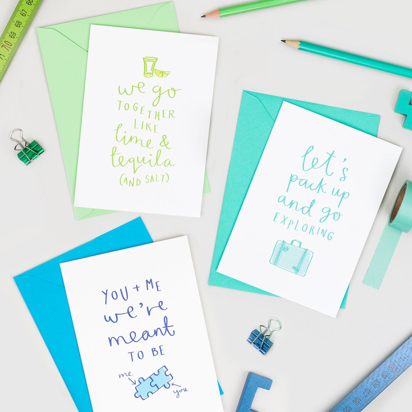 'Let's Go Exploring' Card