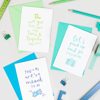 'Let's Go Exploring' Card