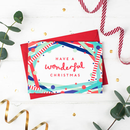 Wonderful Christmas! Festive Cheer Christmas Card