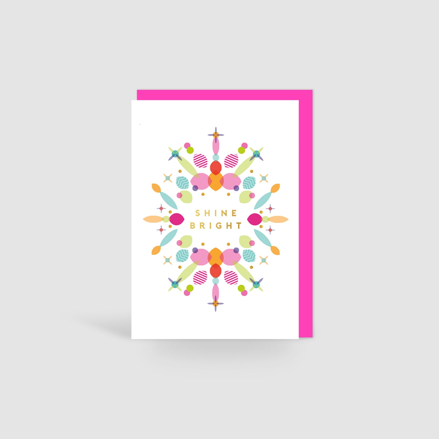 Shine Bright! Geomerry Christmas Card